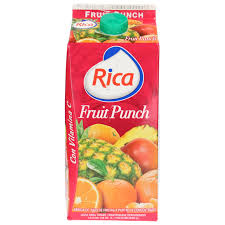 Jugo rica fruit punch 1/2 galon